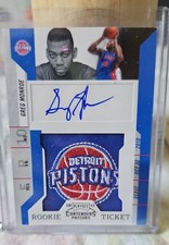 2010-11 Playoff Contenders Patches - Rookie Ticket Autograph Greg Monroe #157 