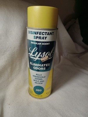 Vintage Lysol Spay Can 18 Oz Almost Empty 