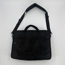 Dell 17 Inch Laptop Briefcase Black Padded Case Shoulder Strap