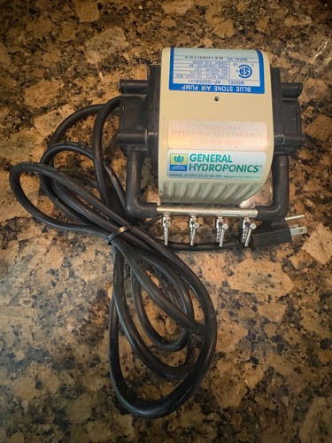 General Hydroponics Dual Diaphragm Air Pump High Output 320 GPH