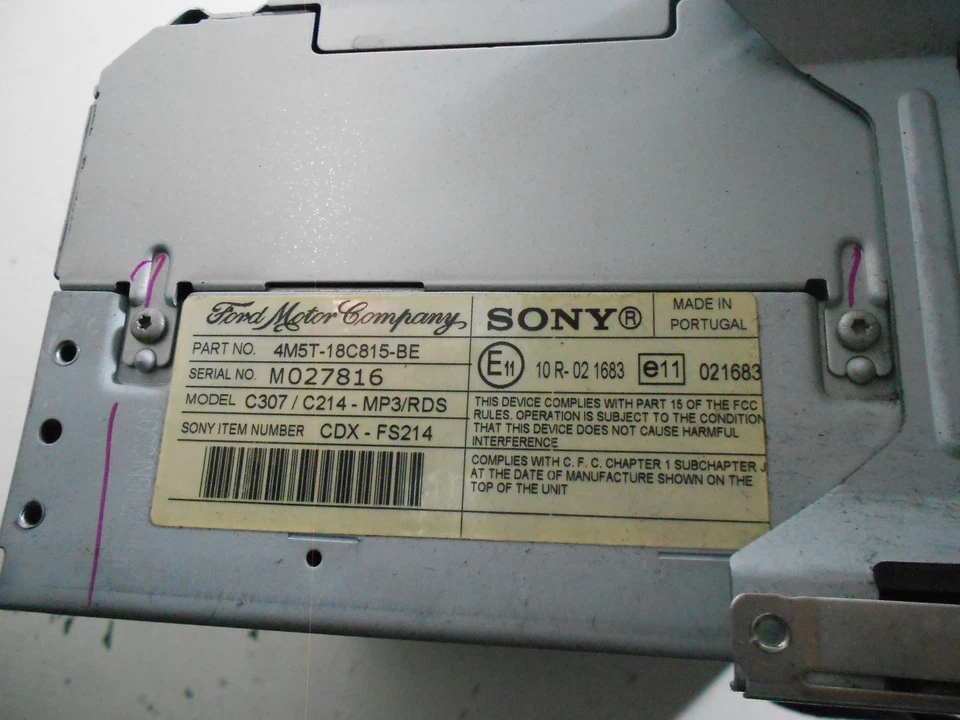 Ford Focus II 2005 CD-Player-Radio 4M5T-18C815-BE CODE OK - Bild 4 von 4