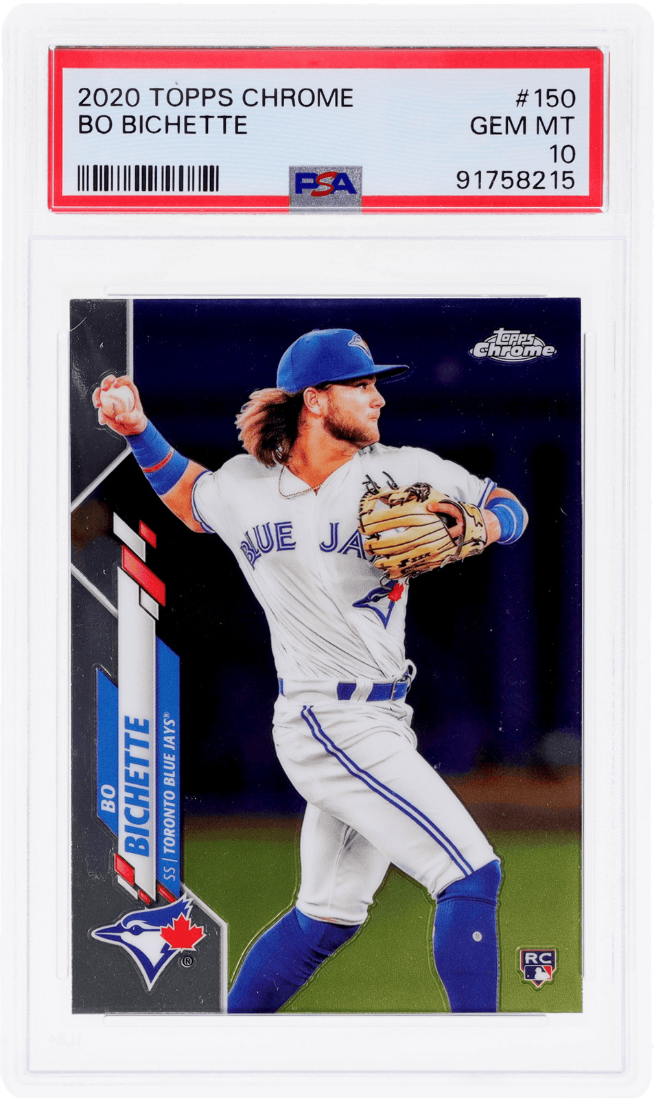 2020 Topps Chrome Bo Bichette #150 PSA 10