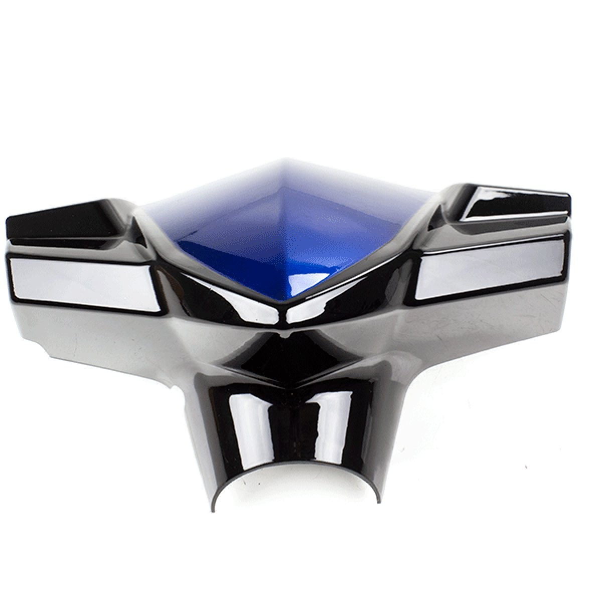 Handlebar Cover Black and Blue Painted Front ABS Fairing Screw-on Scooter UPPER