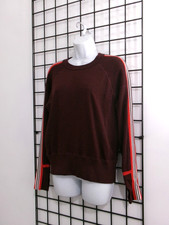 ATHLETA   SIZE MEDIUM / 40" BUST HEAVY / BURGUNDY / WOOL BLEND SWEATER