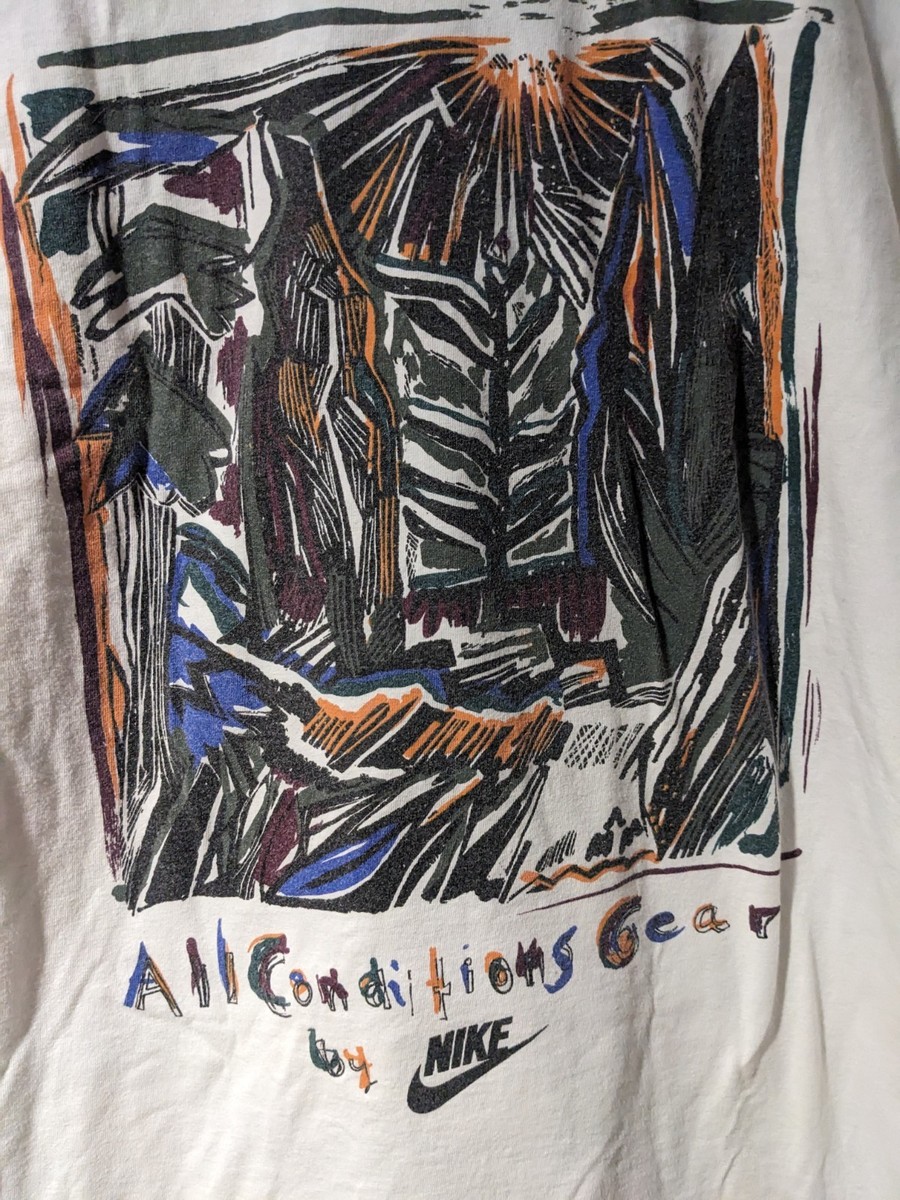 Vintage 90s Nike ACG Center Logo White X-Large T-Shirt | eBay