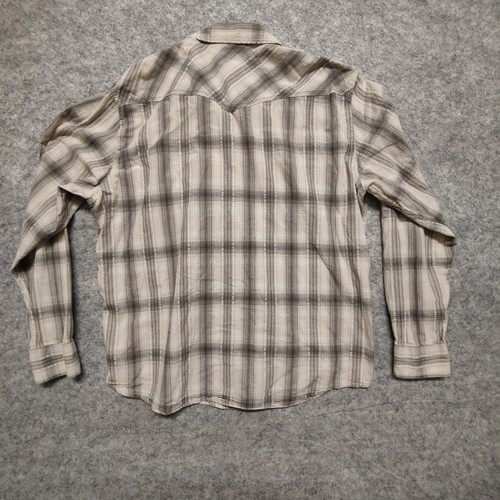Lucky Brand Black Label Pearl Snap Mens XL Classic Fit Plaid Button Up EUC - Bild 12 von 12