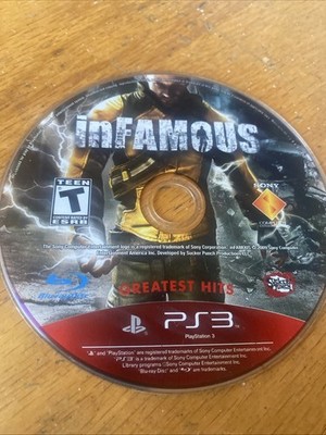 inFamous (greatest hits) - Sony Playstation 3 PS3 - Disc Only
