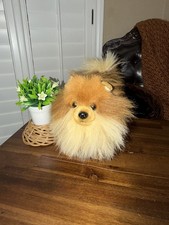 Aurora Miyoni 8 Plush Pomeranian Puppy Dog Stuffed Animal Realistic Standing