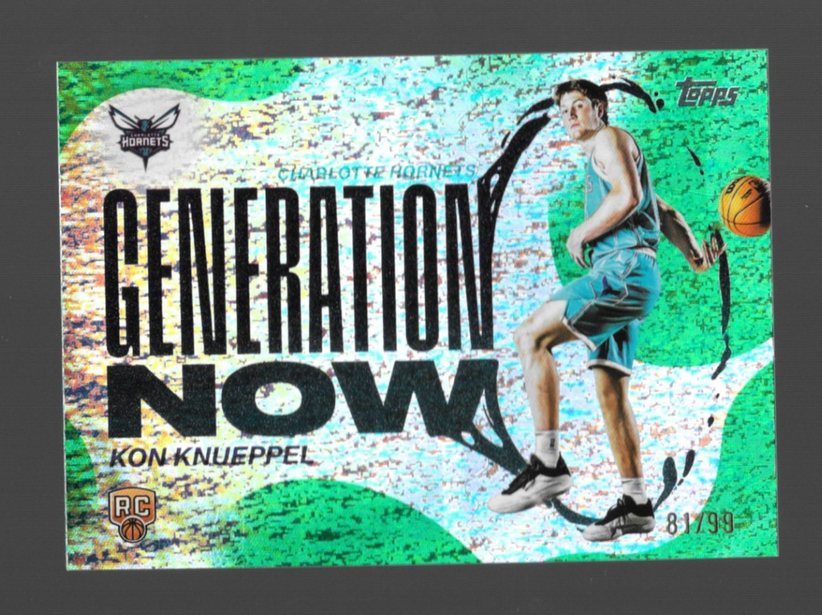 2025-26 Topps Generation Now Kon Knueppel #GN-4 Green Holofoil /99 RC Rookie