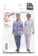 McCall's 9055 Misses' Tops & Pants for Stretch Knits SZ 4-14 UNCUT 1997