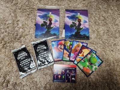 Super Mario Galaxy Postcard & Card Set Yoshi Movie Theme Unopened