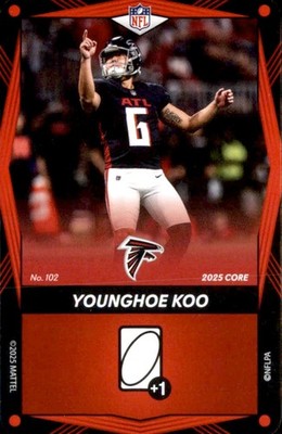 2025 Uno Elite Core Edition - Red Younghoe Koo Atlanta Falcons #102