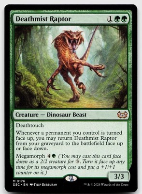 Deathmist Raptor #176 (NM) Duskmourn DSC Magic MTG