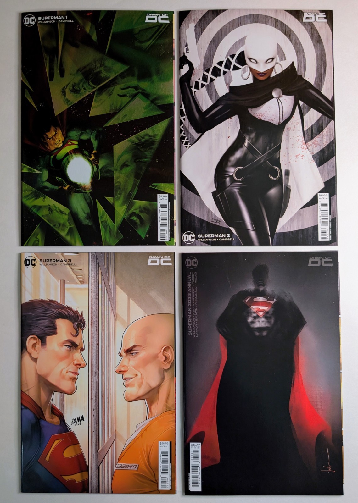 SUPERMAN 1 2 3 + ANNUAL LOT (2023) DAWN OF DC MARILYN MOONLIGHT WILLIAMSON NM