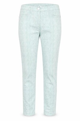 blue motion Damen Straight Jeans Größe 10 Blau Animal Print W30 L28
