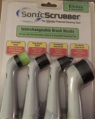 Sonic Scrubber Interchangeable Brush Heads New Still Sealed In Package