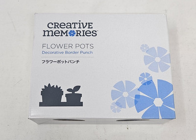 Creative Memories Flower Pots Decorative Border Punch - Open Box