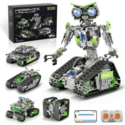 DOLIVE 5 in 1 STEM Robotics Kit, Building Block Set for Kids Ages 8-14, Remot...