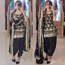 DRESS BOLLYWOOD SUIT PAKISTANI INDIAN WEDDING DHOTI TOP SALWAR KAMEEZ PARTY WEAR
