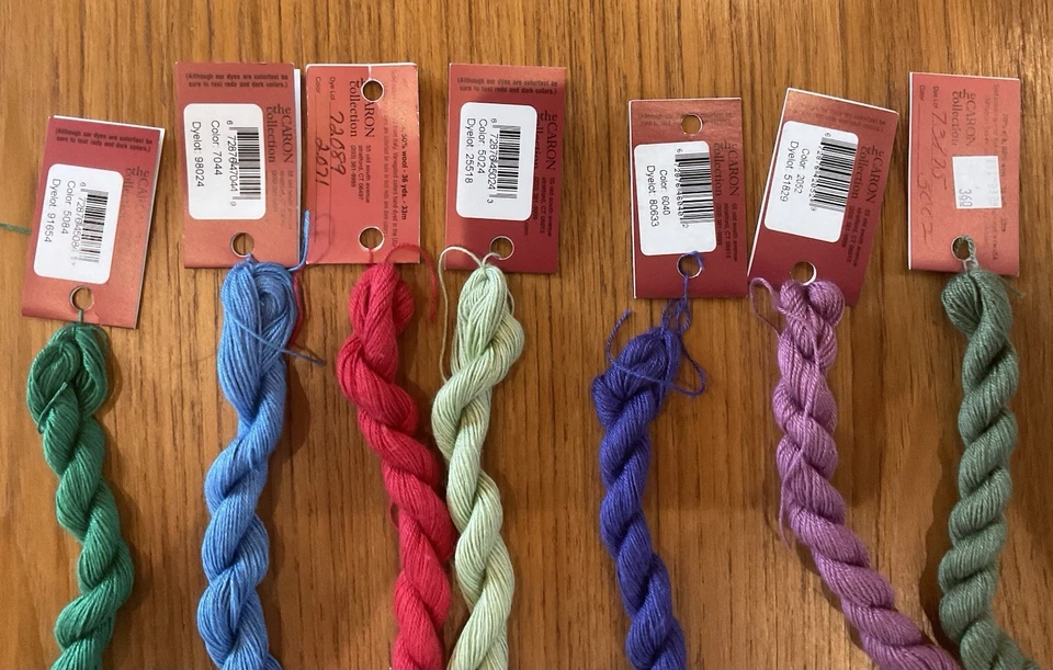 Impressions by Caron, Silk/Wool Blend, Lot of 7, Assorted colors - Image 2 of 2