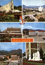 Baia Mare Romania view vintage postcard c831