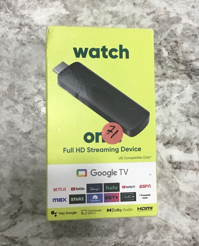Onn Android TV 2K FHD Streaming Stick with Google TV