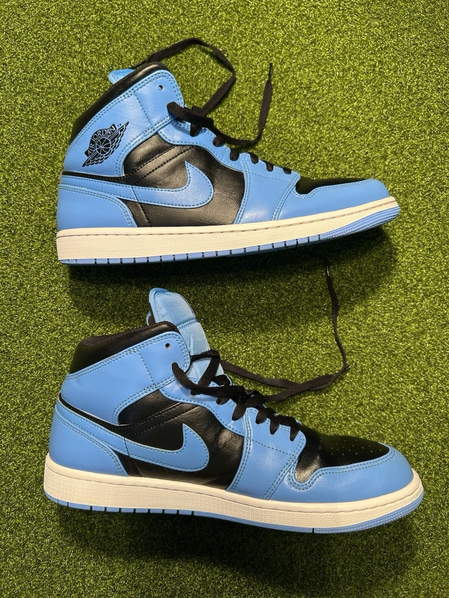 Jordan 1 Mid University Blue Black | eBay