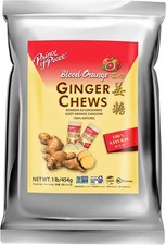 Prince of Peace Blood Orange Ginger Chews, 1 lb. Candied Ginger Candy Pack