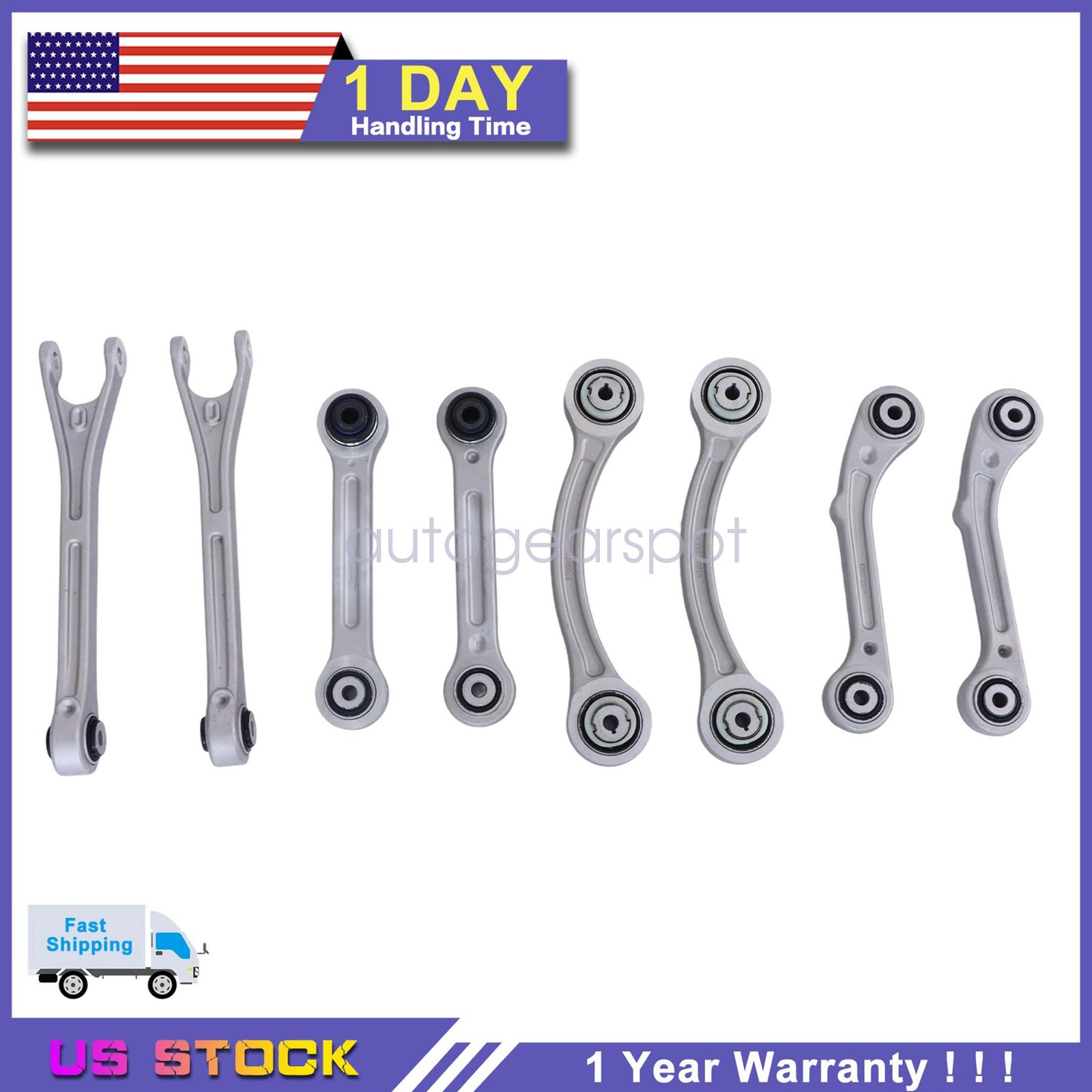 8Pcs Rear Suspension Control Arm Set For Maserati Ghibli 3.0L 2014 2015-2020