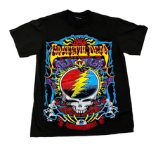 Grateful Dead Steal Your Face Double Side Graphic Reprint T-Shirt Large