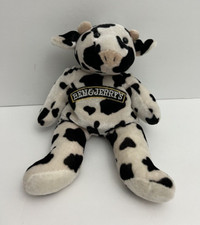 Ben  Jerry's Ice Cream Cow Beanie 7" Plush Mary Meyer Advertising Toy Vermont