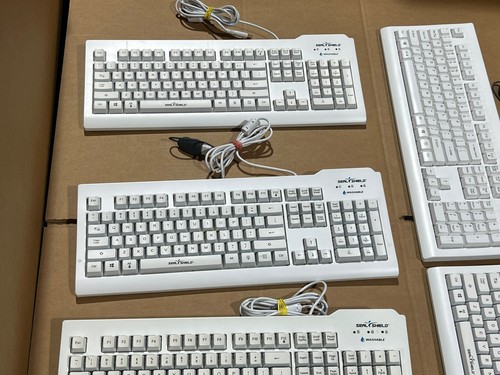 10 Seal Shield Medical Grade Washable Keyboards (SSWKSV099 SW106G2 SSWKSV207GL) - Picture 5 of 12