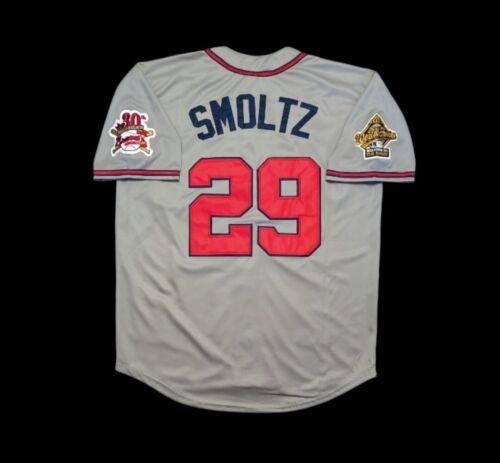 John Smoltz Atlanta Braves Jersey 1995 World Series Throwback Stitched NEW SALE! - Picture 1 of 4