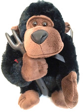 Dan Dee Collectors Choice Stuffed Animal Monkey Gorilla Ape Black Valentines Day