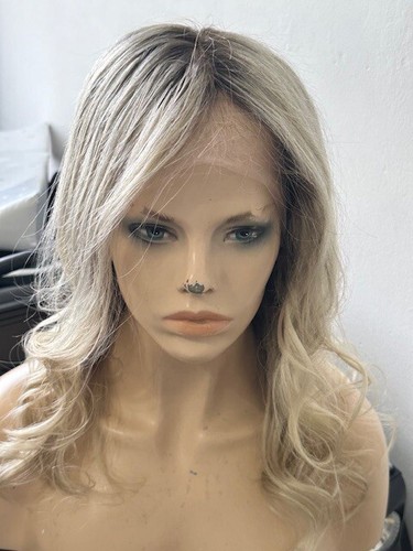 Blonde Full Lace Wig, 100% Human Hair Brand New ROOTED. 14” - Picture 4 of 23