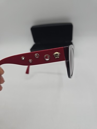 Versace Burgundy Brown Sunglasses Womens Gold Medusa 4314 5184/13 Dark Red - Picture 7 of 8