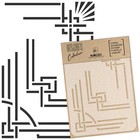 Diy Reusable Plastic Stencil A3 A4 A5 / Art Deco Frames 1 Scrapbooking Decoupage