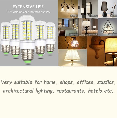 E26 E12 GU10 110V LED Corn Light Bulbs 5W 7W 9W 12W 15W 18W White Lamp Bright RK - Picture 5 of 18
