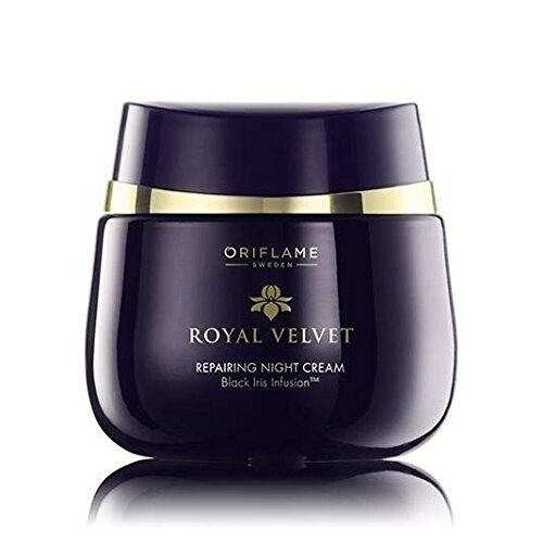 ORIFLAME ROYAL VELVET REPAIRING NIGHT CREAM(BLACK IRIS INFUSION) 50ml.NEW - Picture 1 of 3