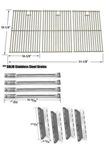 Charmglow 720-0536,Stainless Heat Plate and Burner,Steel Grate,Replacement kit Charmglow 720-0536,Stainless Heat Plate and Burner,Steel Grate,Replacement kit
