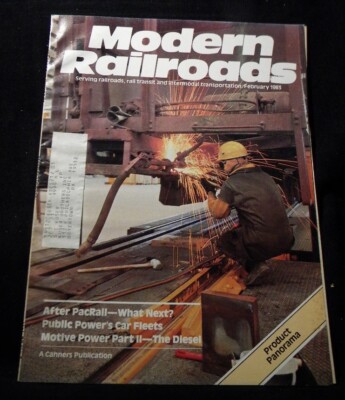 Modern Railroads 1983 Februar Public Power Car Fleets SSR BN Covered Hopper