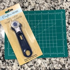 CRAFTER's SQUARE roller cutter 1" blade with 6" craft cutting mat NEW