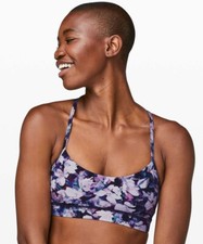 NWOT Lululemon Flow Y Bra Nulu Utopia Multi  SIZE 4
