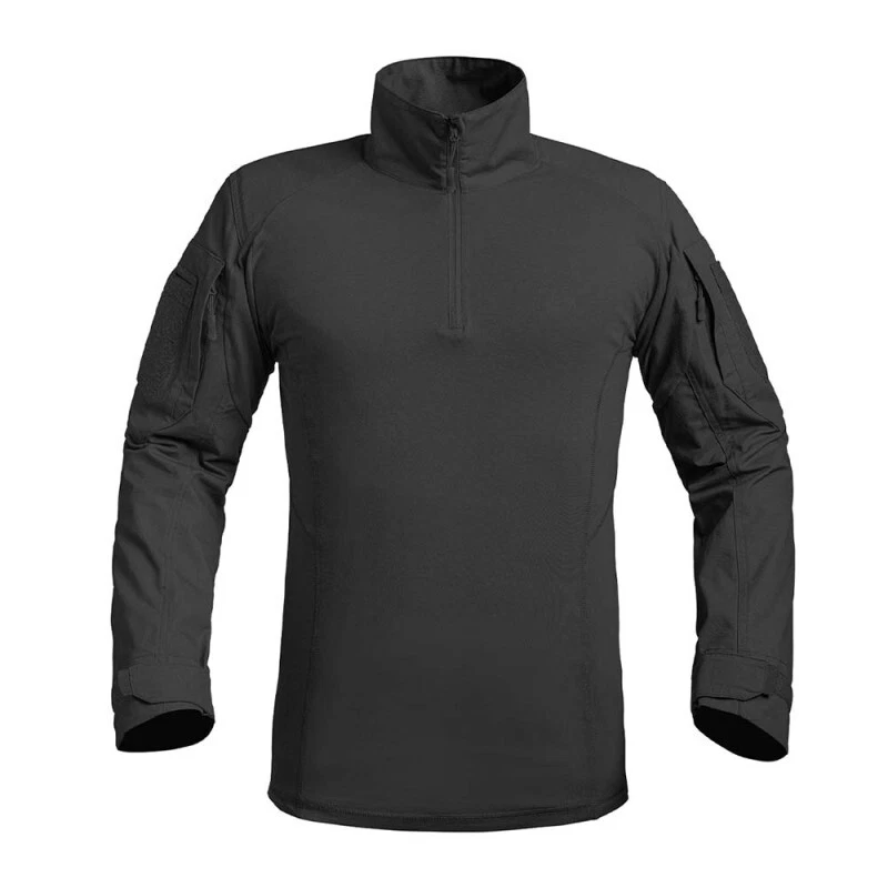 CHEMISE DE COMBAT UBAS FIGHTER NOIR MILITAIRE PAINTBALL AIRSOFT ARMEE OPEX PARA - Photo 1/4