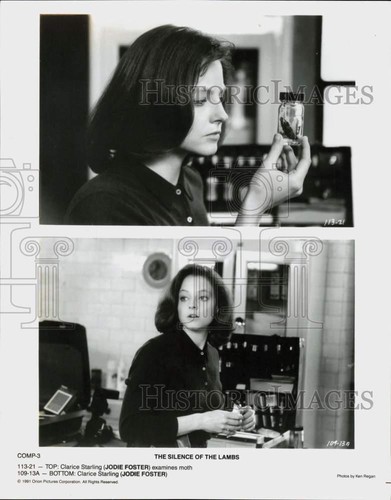1991 Pressefoto Jodie Foster in Szenen aus "Das Schweigen der Lämmer".