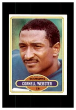 1980 TOPPS FOOTBALL SEAHAWKS #118 CORNELL WEBSTER