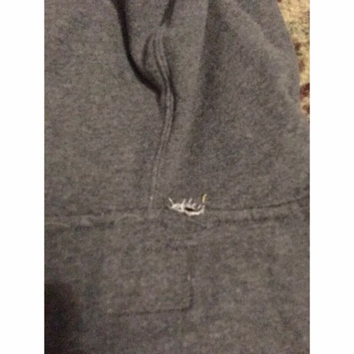 OLD NAVY Skull & Crossbones 1994 Logo Hoodie Gray Sweater Jacket-Size Boy M 7/8 - Picture 12 of 12