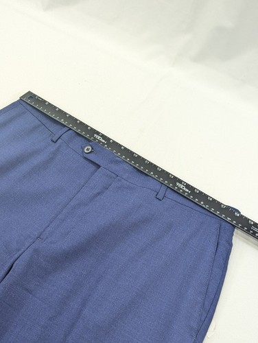 Cremieux Collection x Loro Piana Pants 36X28 Royal Blue Wool Stash Pckt Trousers - Picture 6 of 11