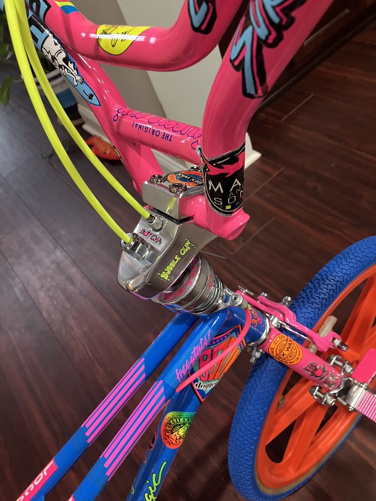 1987 Torker Custom Surf 80’s Freestyle BMX BIKE Bicycle Set Old School