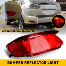 Red Lens Bumper Rear LED Reflector Light For Lexus RX350 2007-2009 RX330 2004-06